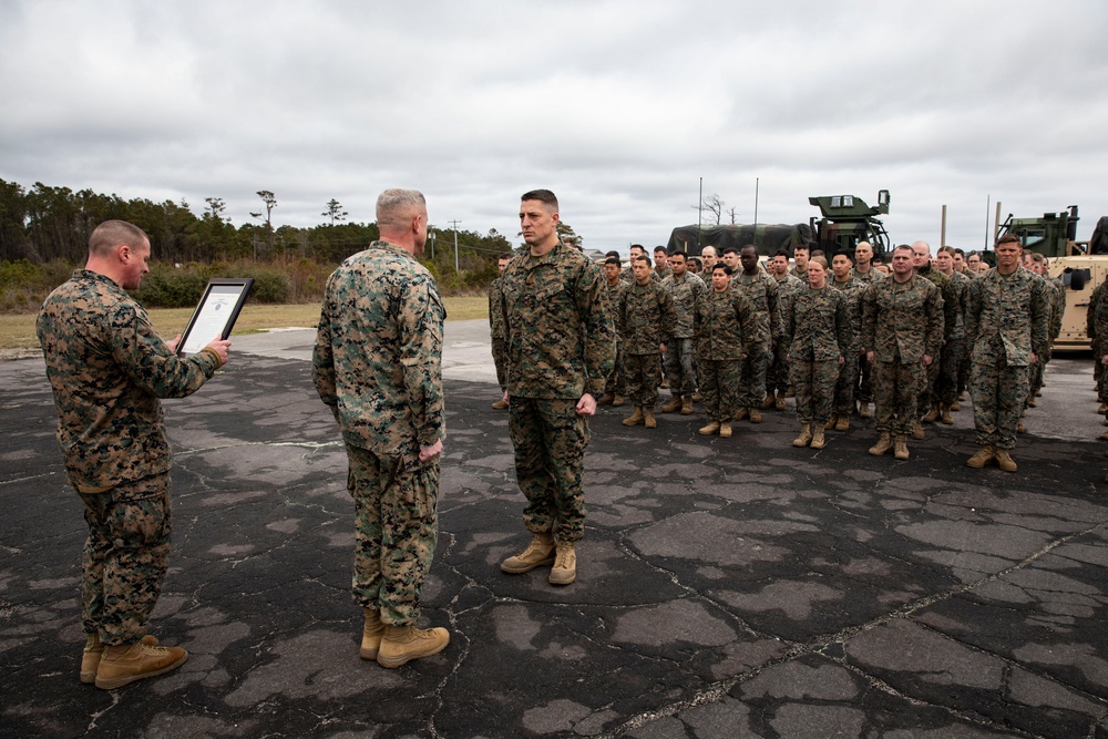 26th MEU promotes its newest Lieutenant Colonel