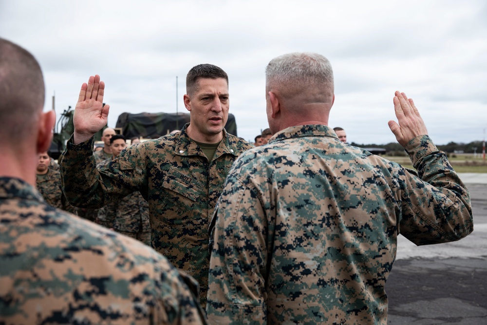 26th MEU promotes its newest lieutenant colonel