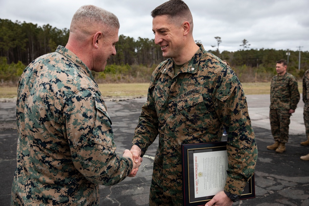 26th MEU promotes its newest Lieutenant Colonel