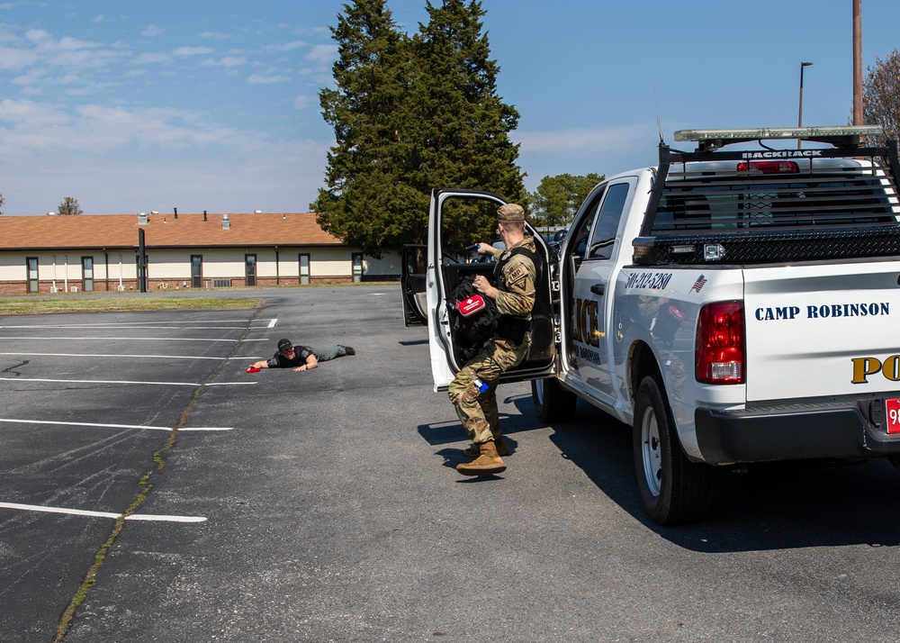 Military And Civilian Police Train Together For Rapid Response