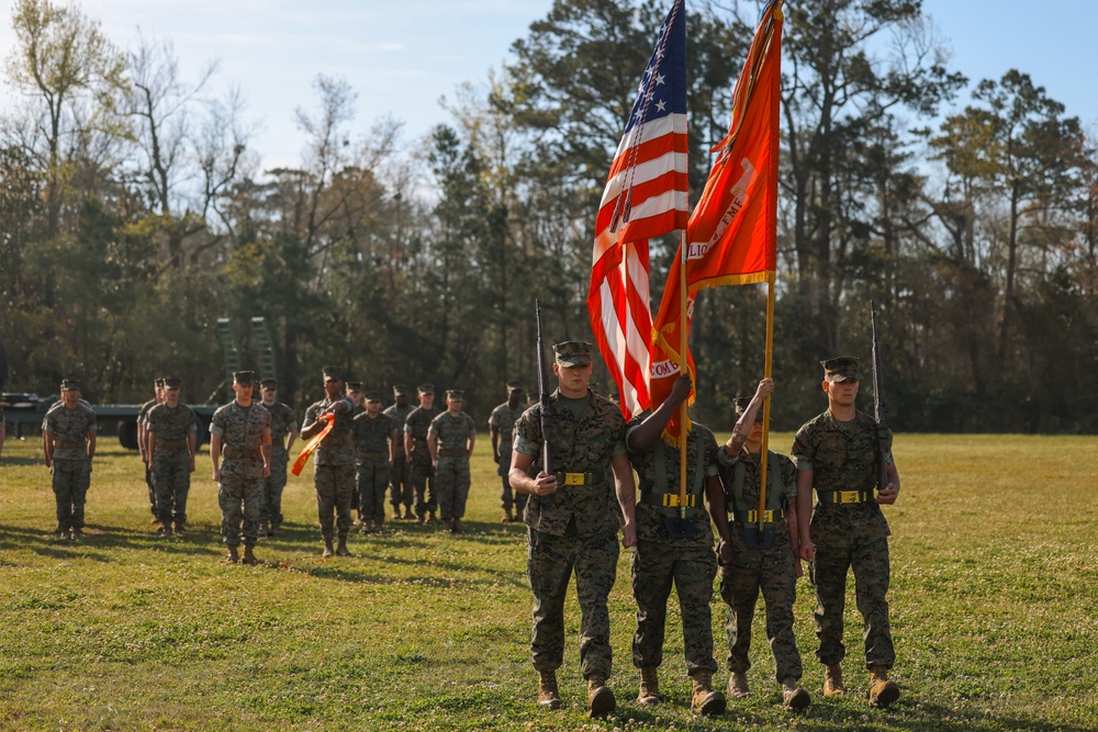 Command Logistics Battalion 8 Change of Command Ceremony