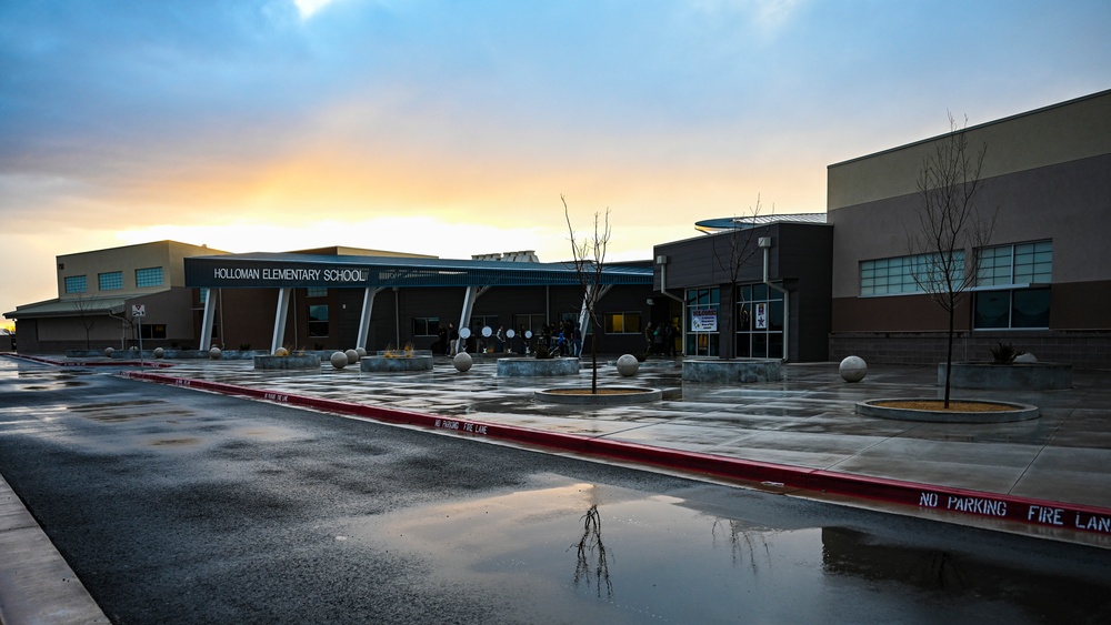 APS and Holloman unveil new school house