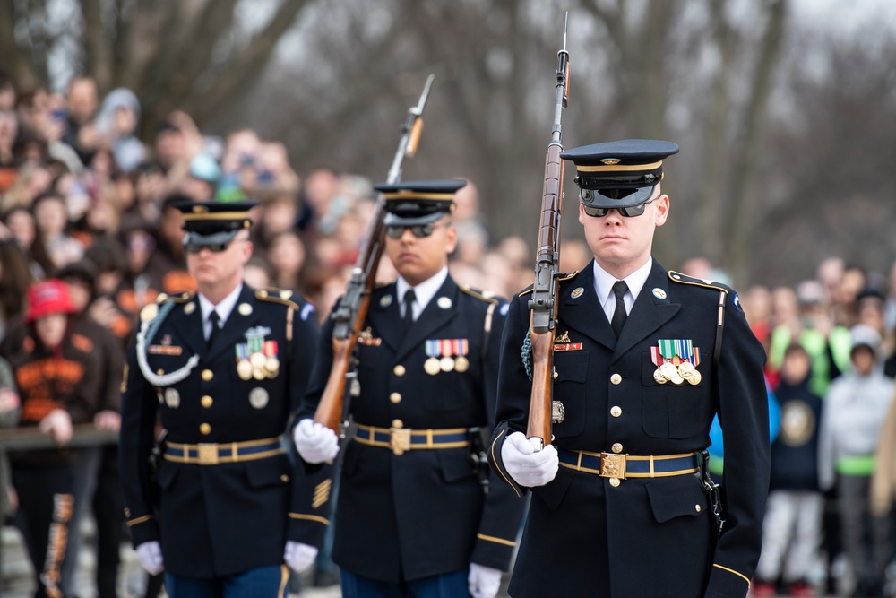 Miss America 2023 Grace Stanke Visits Arlington National Cemetery