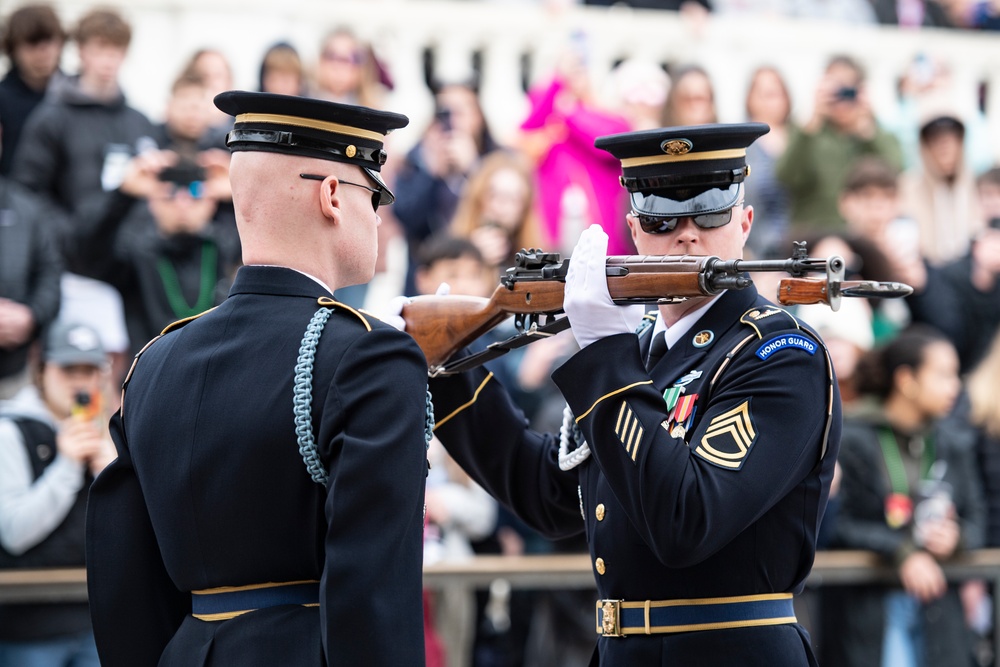 Miss America 2023 Grace Stanke Visits Arlington National Cemetery