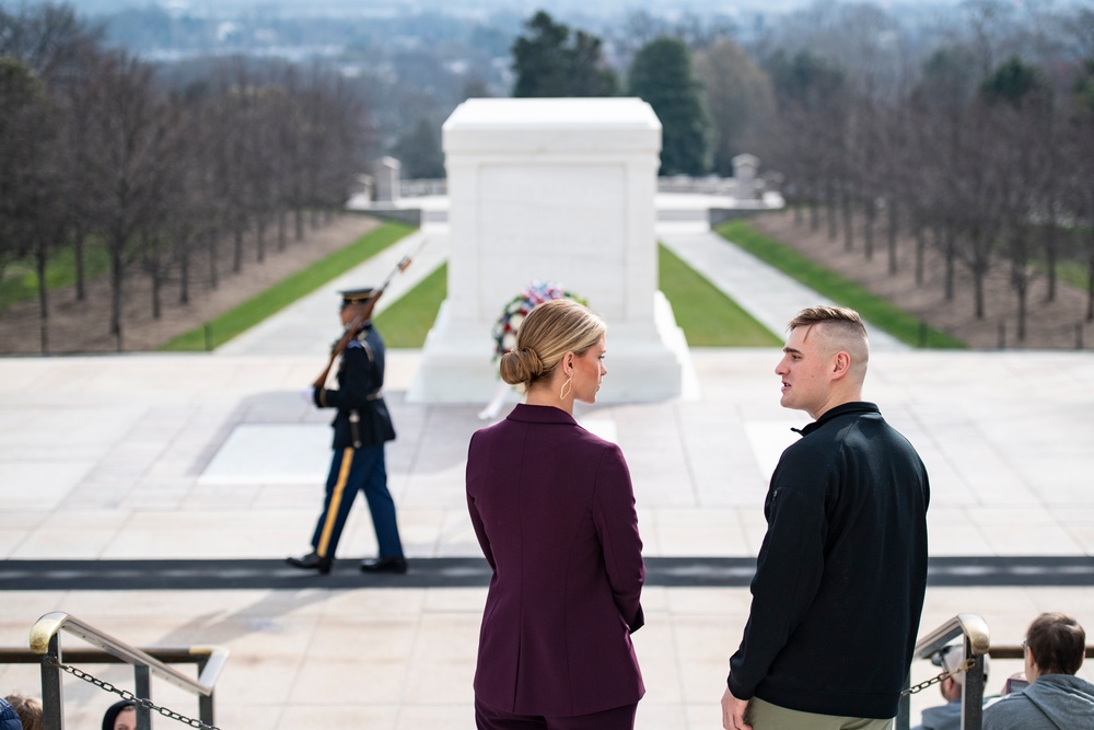 Miss America 2023 Grace Stanke Visits Arlington National Cemetery