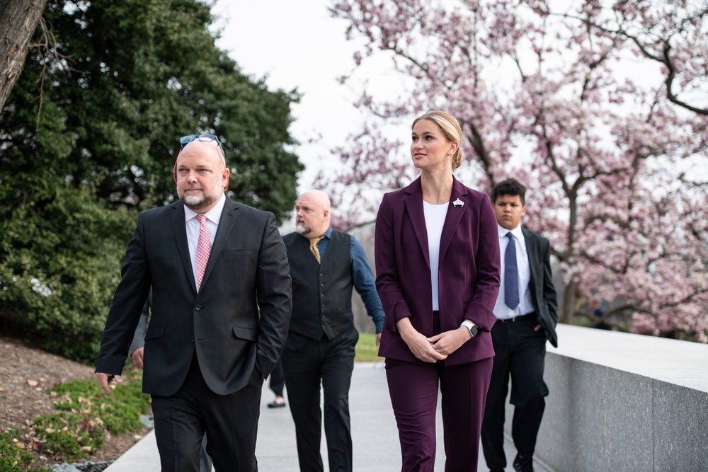 Miss America 2023 Grace Stanke Visits Arlington National Cemetery