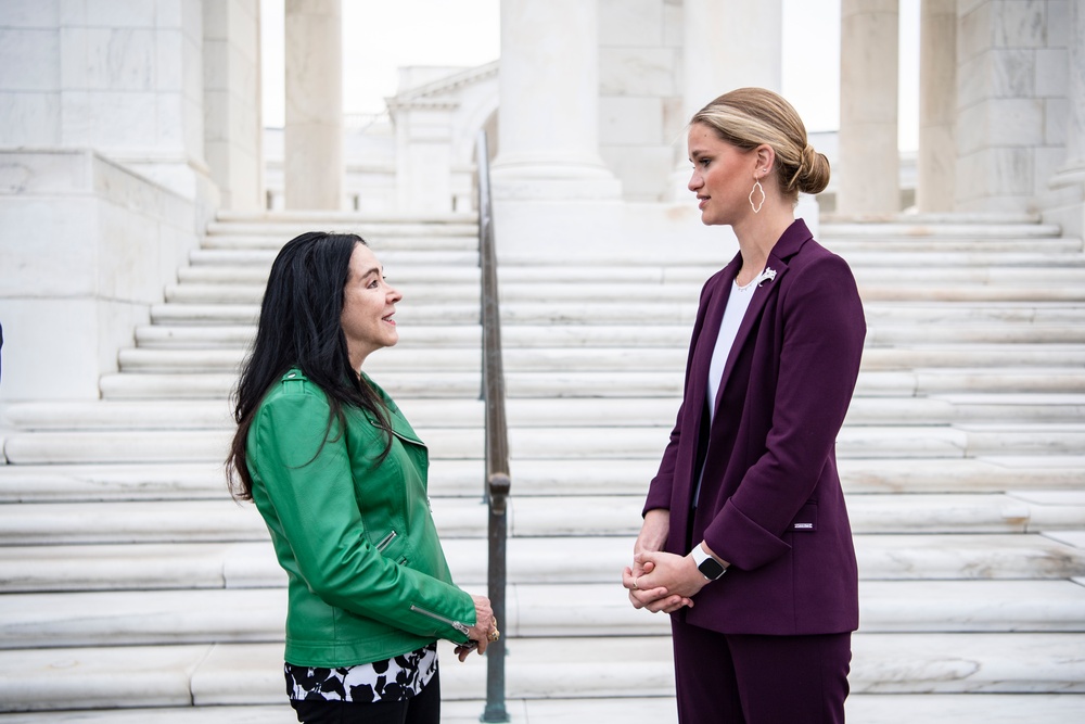 Miss America 2023 Grace Stanke Visits Arlington National Cemetery