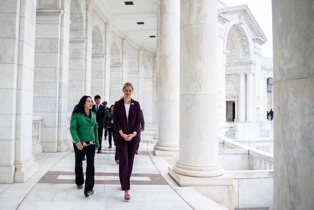 Miss America 2023 Grace Stanke Visits Arlington National Cemetery