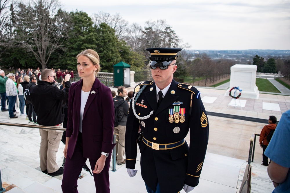 Miss America 2023 Grace Stanke Visits Arlington National Cemetery