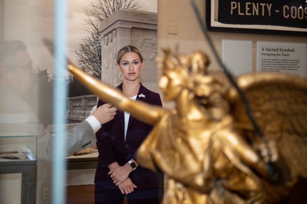 Miss America 2023 Grace Stanke Visits Arlington National Cemetery