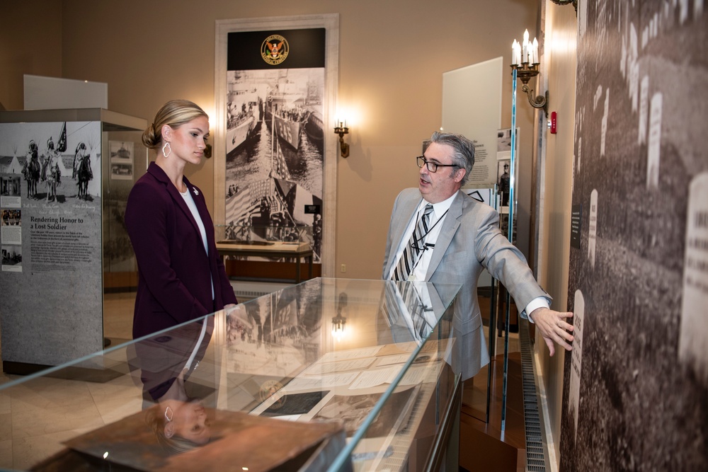 Miss America 2023 Grace Stanke Visits Arlington National Cemetery