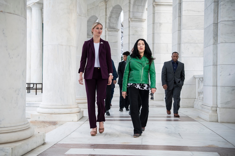 Miss America 2023 Grace Stanke Visits Arlington National Cemetery