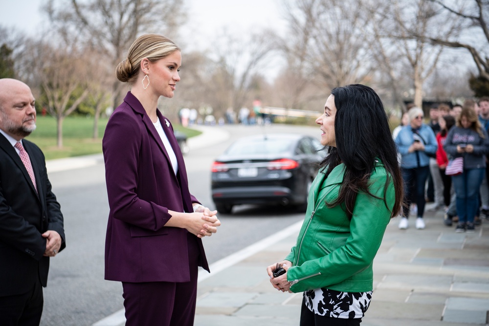 Miss America 2023 Grace Stanke Visits Arlington National Cemetery