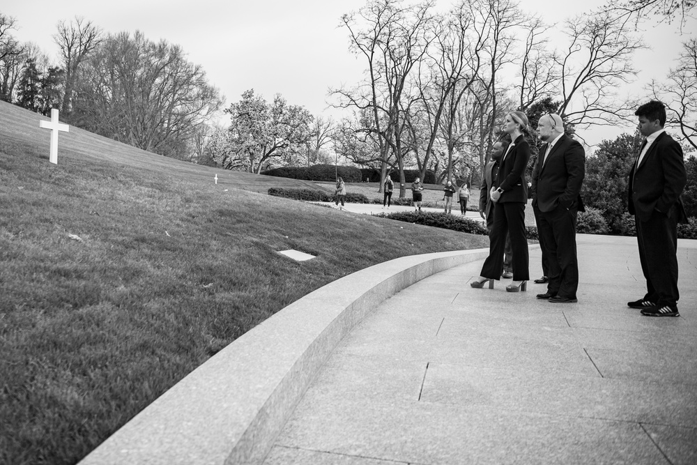 Miss America 2023 Grace Stanke Visits Arlington National Cemetery