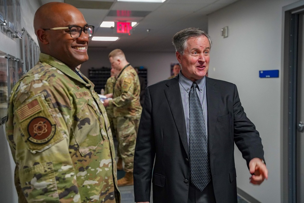 Former Secretary of the Air Force Chief Information General visits 561st Network Operations Squadron