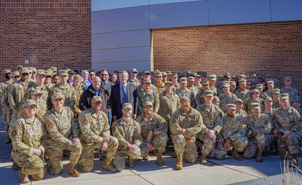 Former Secretary of the Air Force Chief Information General visits 561st Network Operations Squadron