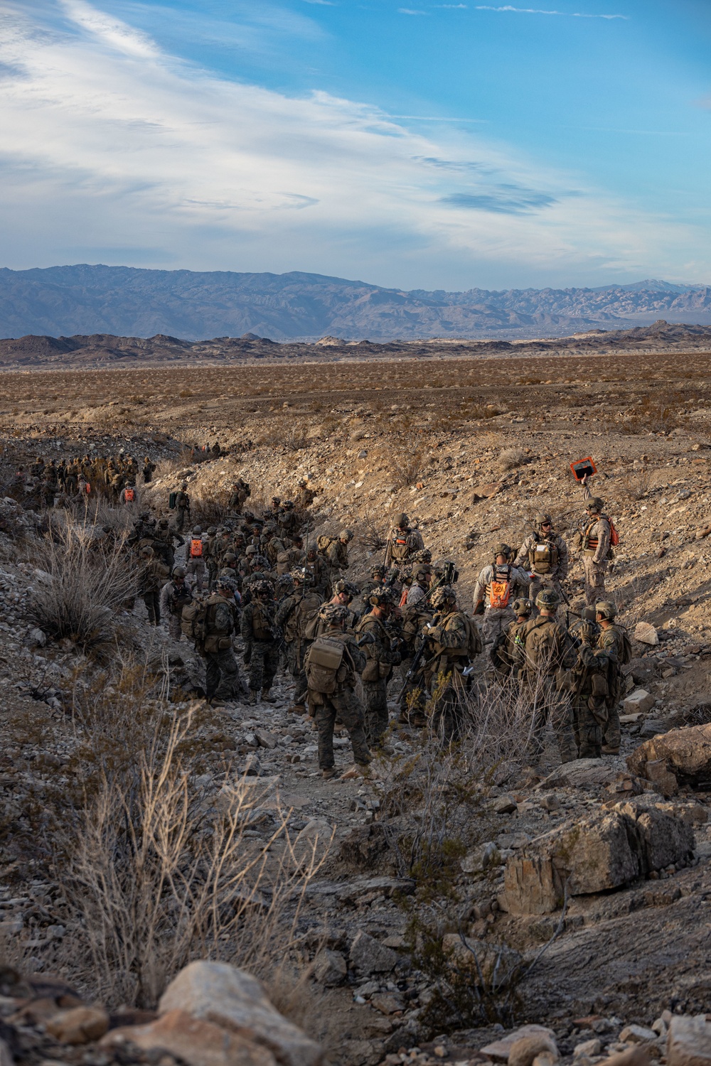 U.S. Marines with 3rd Battalion, 5th Marine Regiment, participate in company level attack exercise