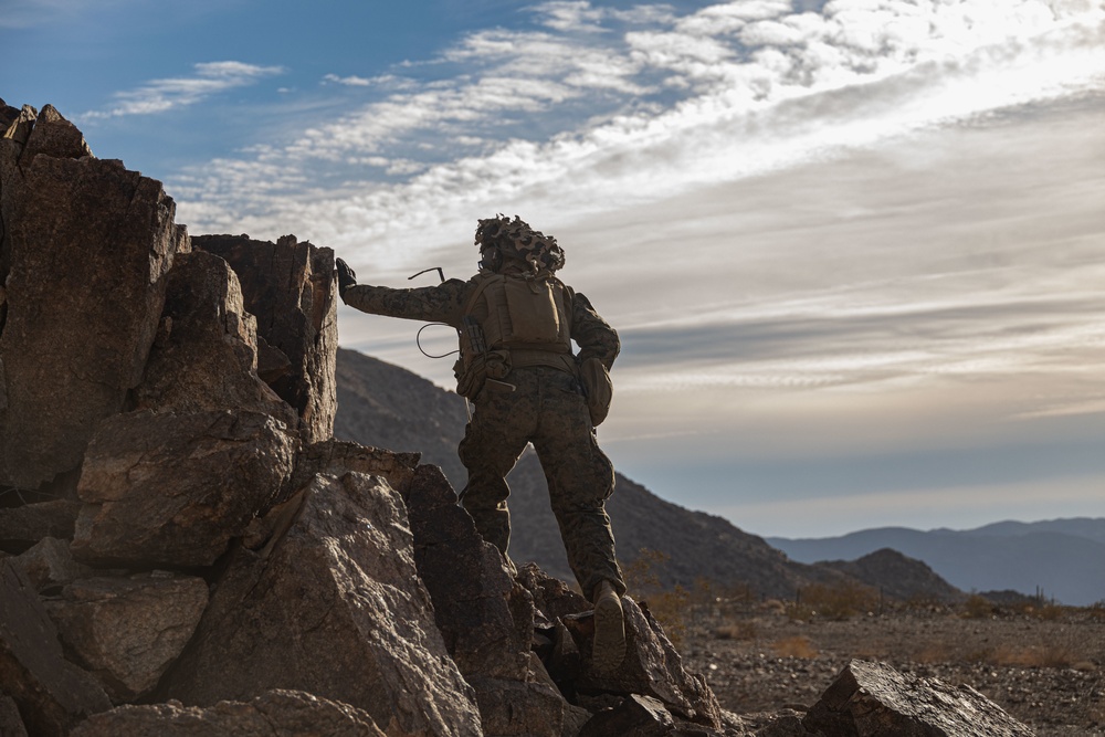U.S. Marines with 3rd Battalion, 5th Marine Regiment, participate in company level attack exercise