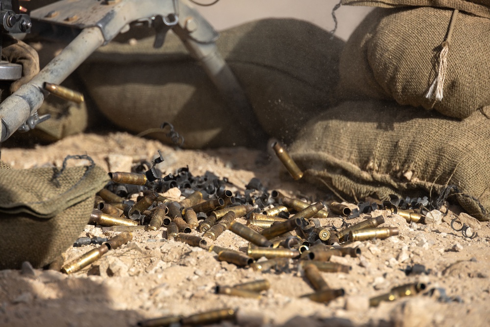 U.S. Marines with 3rd Battalion, 5th Marine Regiment, participate in company level attack exercise