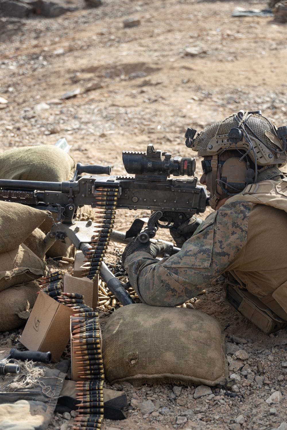 U.S. Marines with 3rd Battalion, 5th Marine Regiment, participate in company level attack exercise