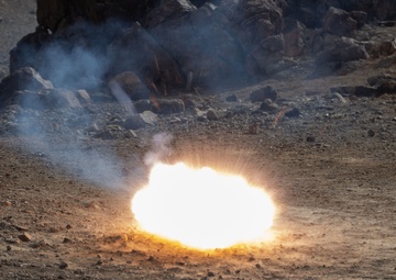 U.S. Marines with 3rd Battalion, 5th Marine Regiment, participate in company level attack exercise