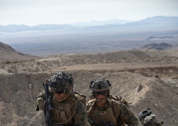 U.S. Marines with 3rd Battalion, 5th Marine Regiment, participate in company level attack exercise