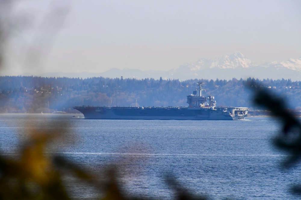 USS Theodore Roosevelt Departs PSNS