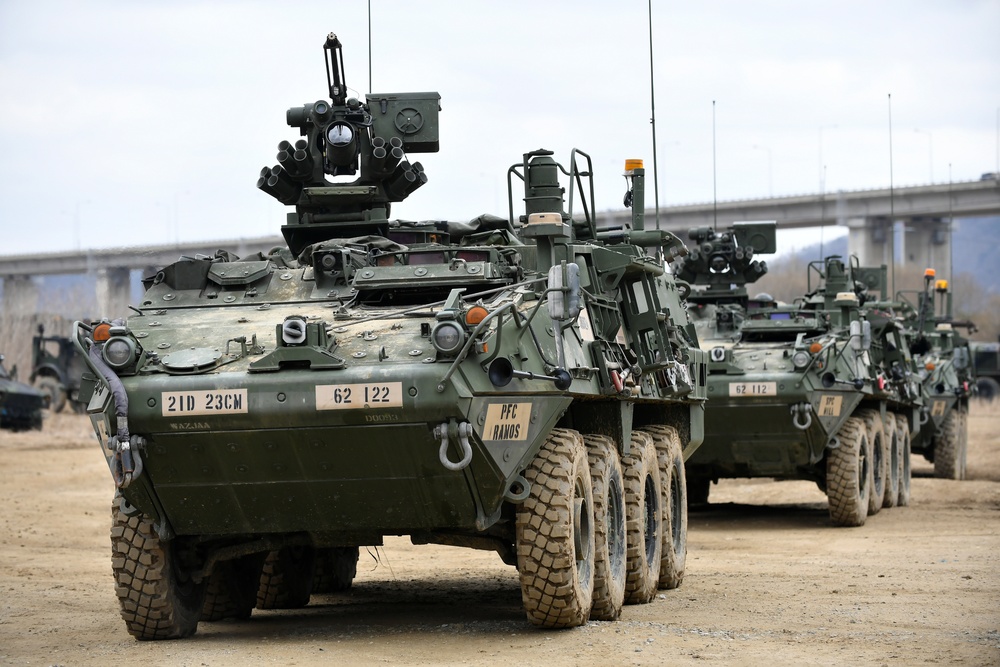 2nd Infantry Division Sustainment Brigade Builds Pontoon Bridge