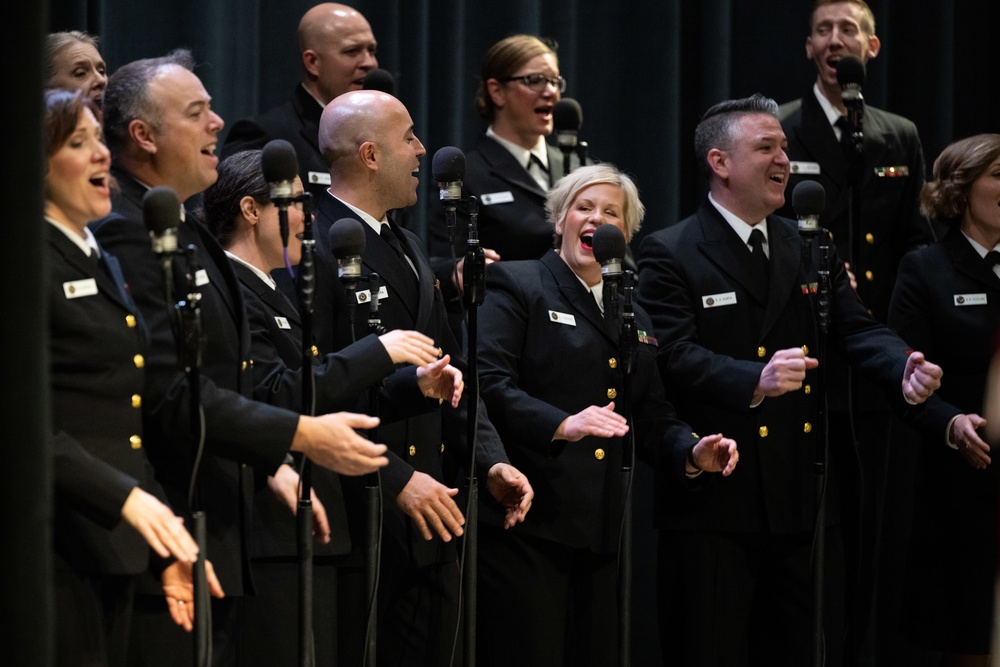 U.S. Navy Band Sea Chanters perform in Sacramento