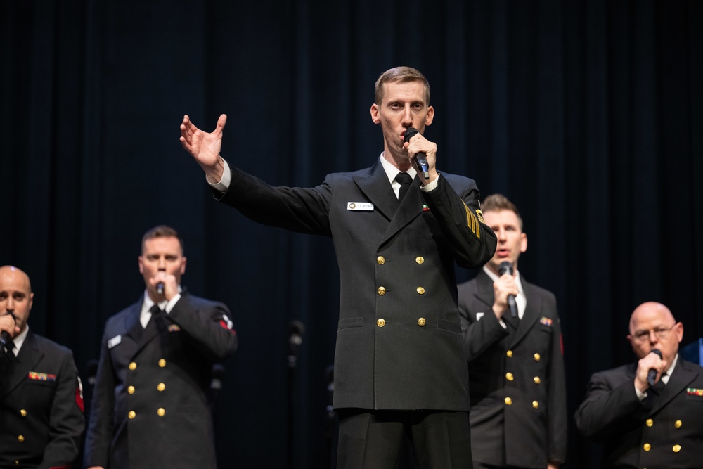 U.S. Navy Band Sea Chanters perform in Sacramento