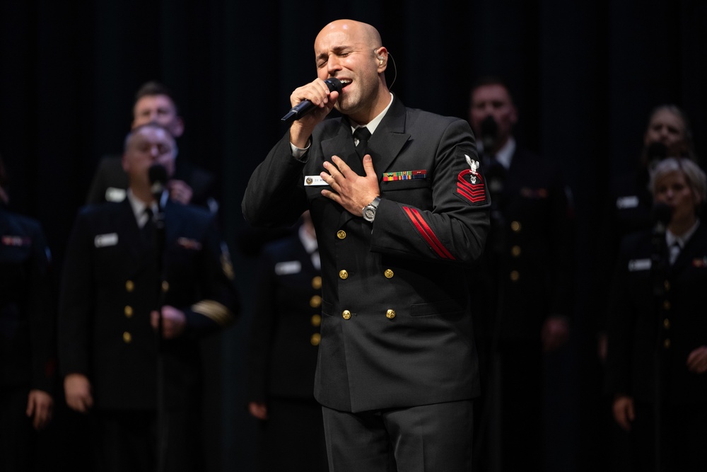 U.S. Navy Band Sea Chanters perform in Sacramento