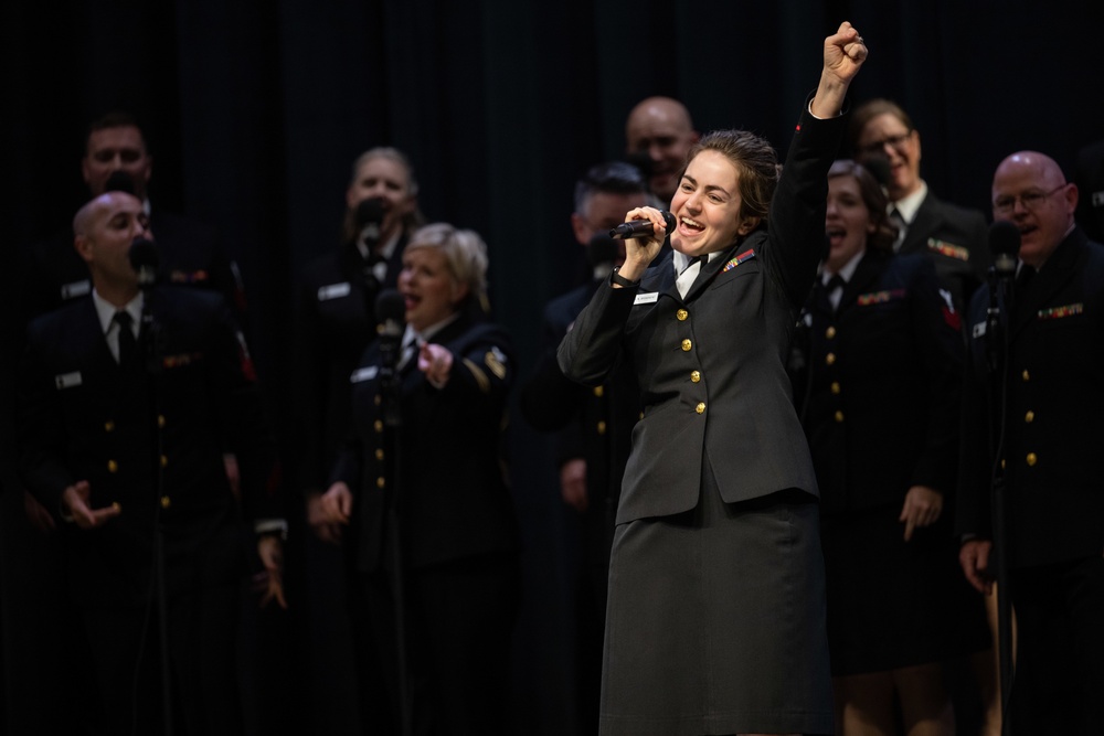 U.S. Navy Band Sea Chanters perform in Sacramento