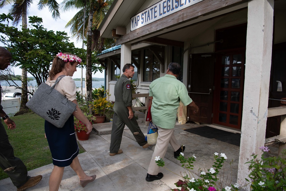 CDRUSINDOPACOM Travels to Yap, Pohnpei in the Federated States of Micronesia