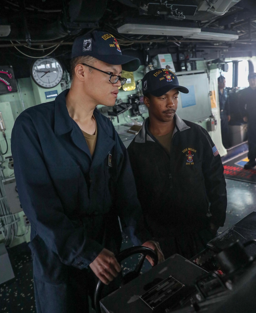 USS Milius (DDG 69) Conducts Routine Operations in the East China Sea