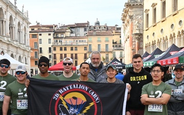 173rd Paratroopers support and run in local Italian marathon