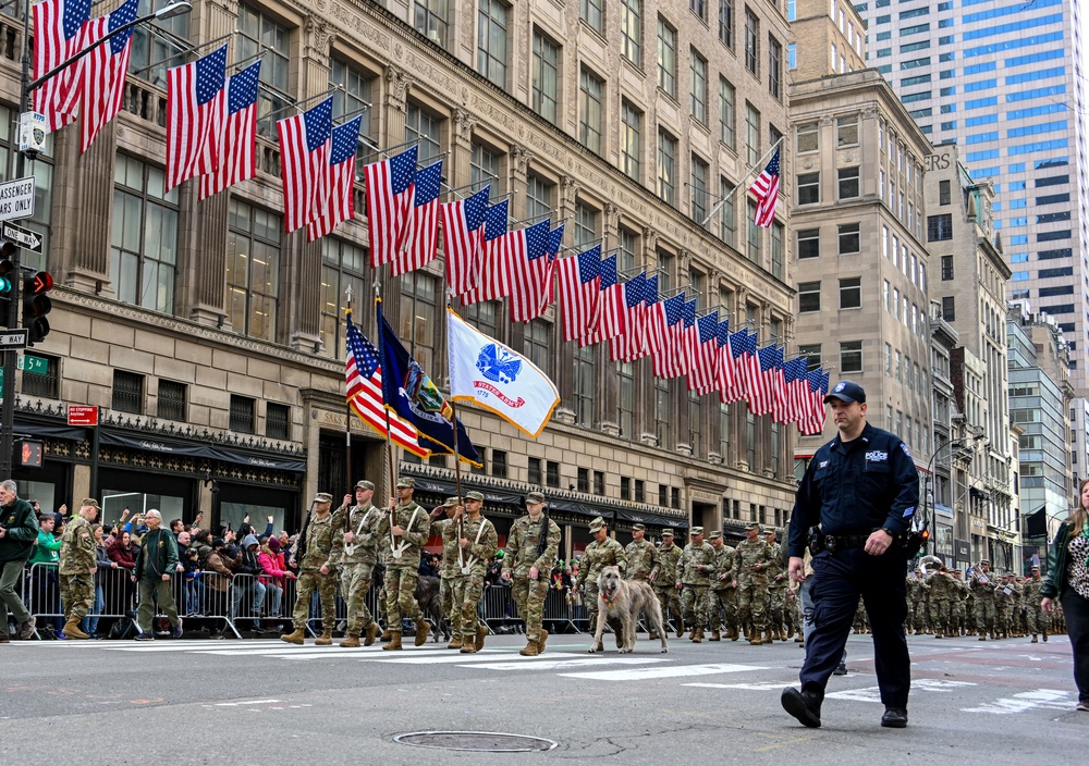 New York's 69th Infantry Regiment Leads St. Patrick's Day Parade