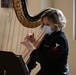 Navy Harpist plays for veterans