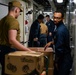 USS OAKLAND CONDUCTS STORE ONLOAD