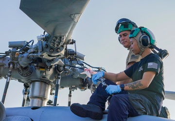 HELICOPTER MARITIME STRIKE SQUADRON 35 CONDUCTS MAINTENANCE