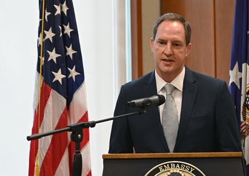 A new place to call home: Deployed Task Force Wolfhound Soldiers naturalized at U.S. Embassy in Djibouti