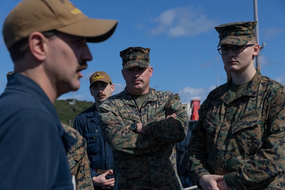 Tour of USS Hampton