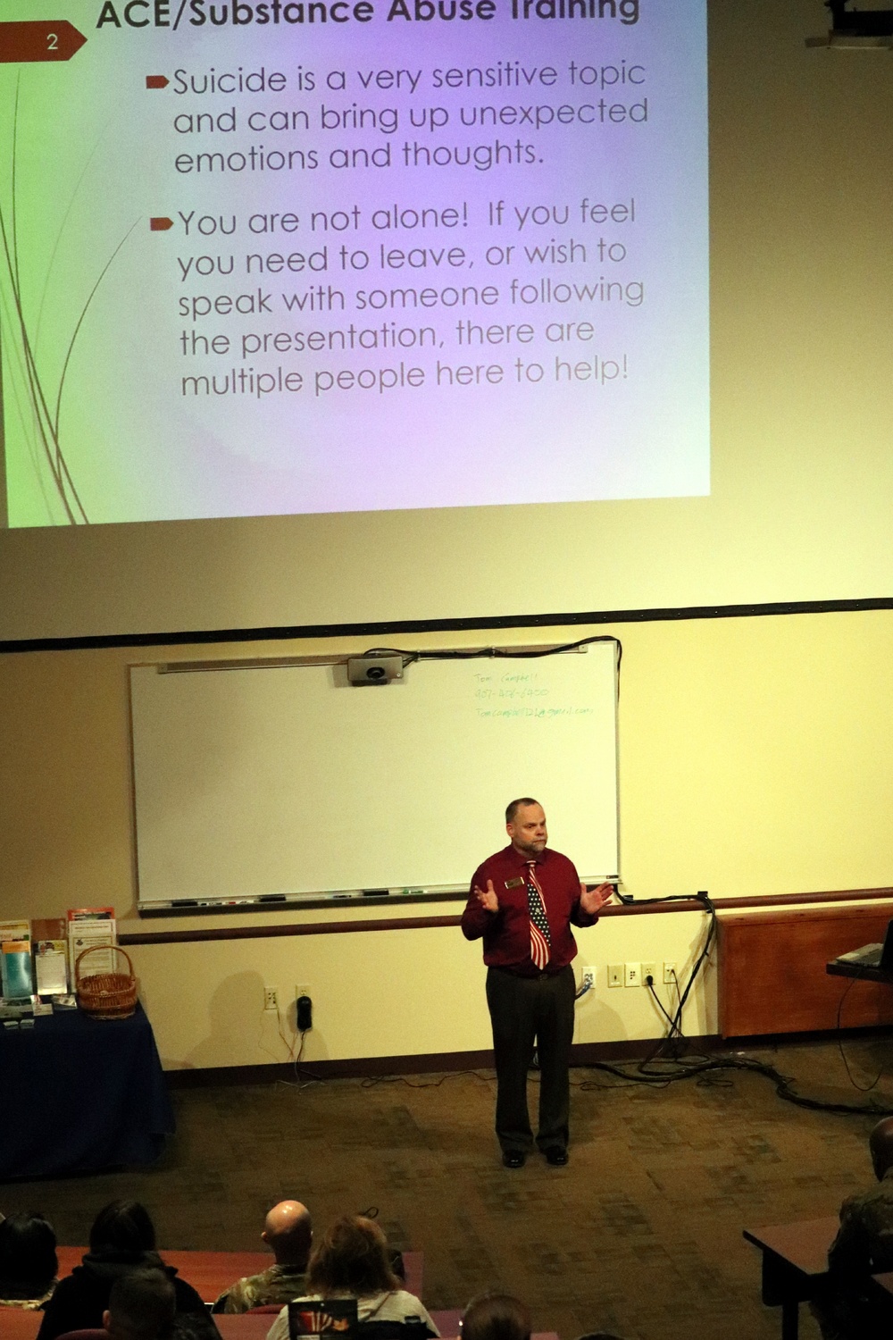 Fort McCoy suicide prevention program manager trains garrison workforce members