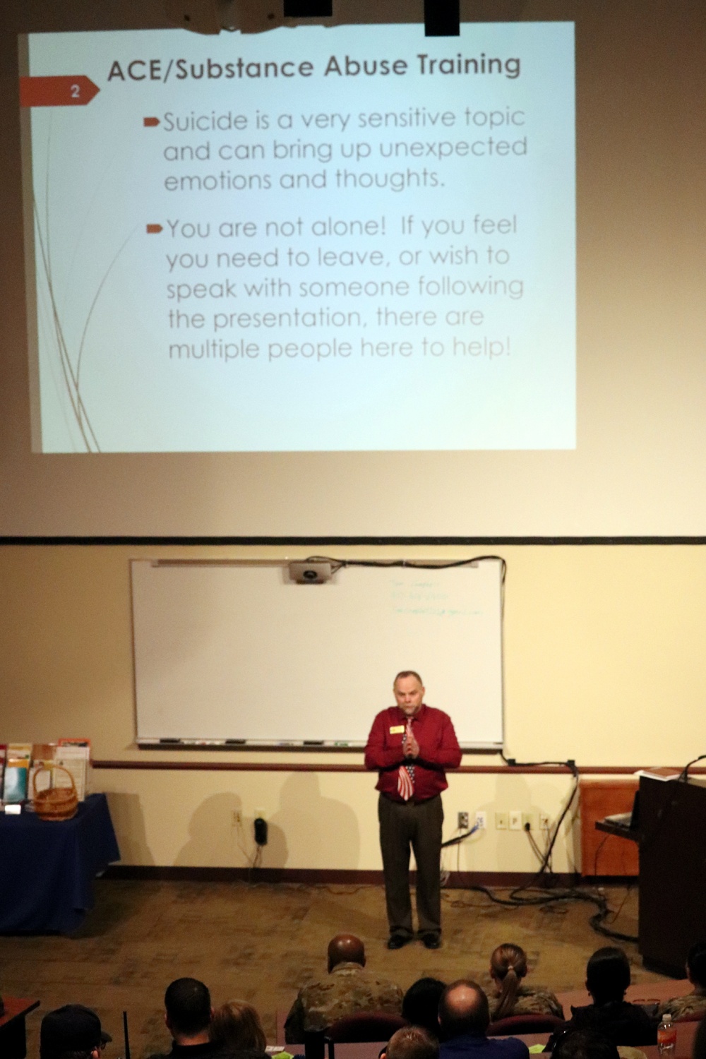 Fort McCoy suicide prevention program manager trains garrison workforce members