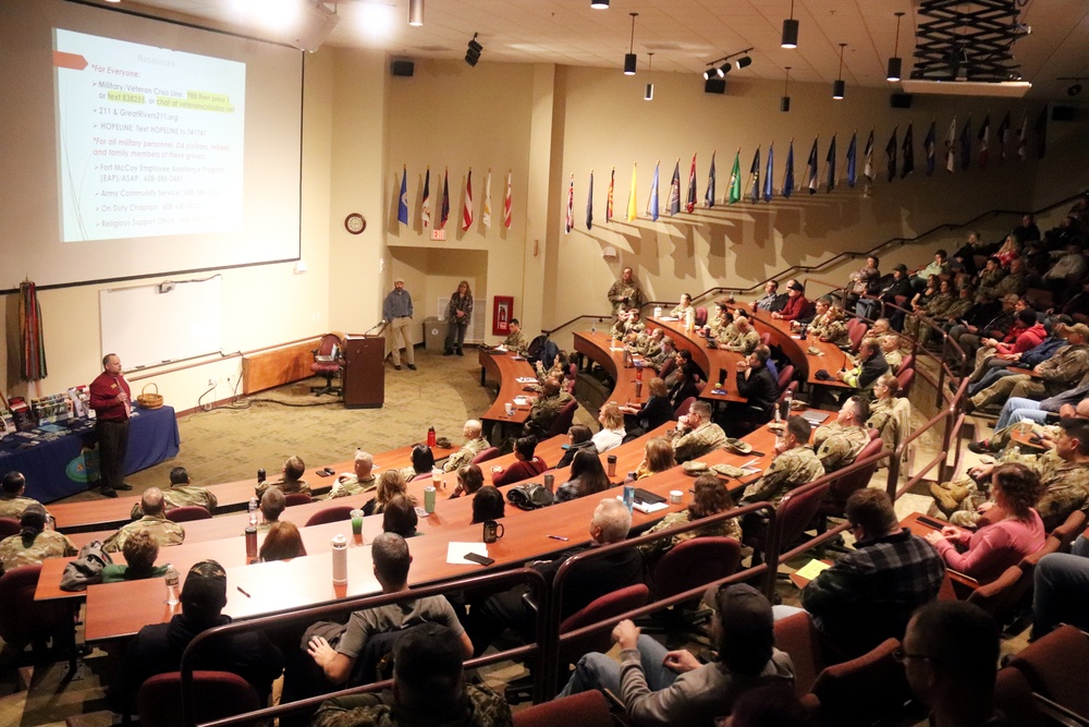 Fort McCoy suicide prevention program manager trains garrison workforce members