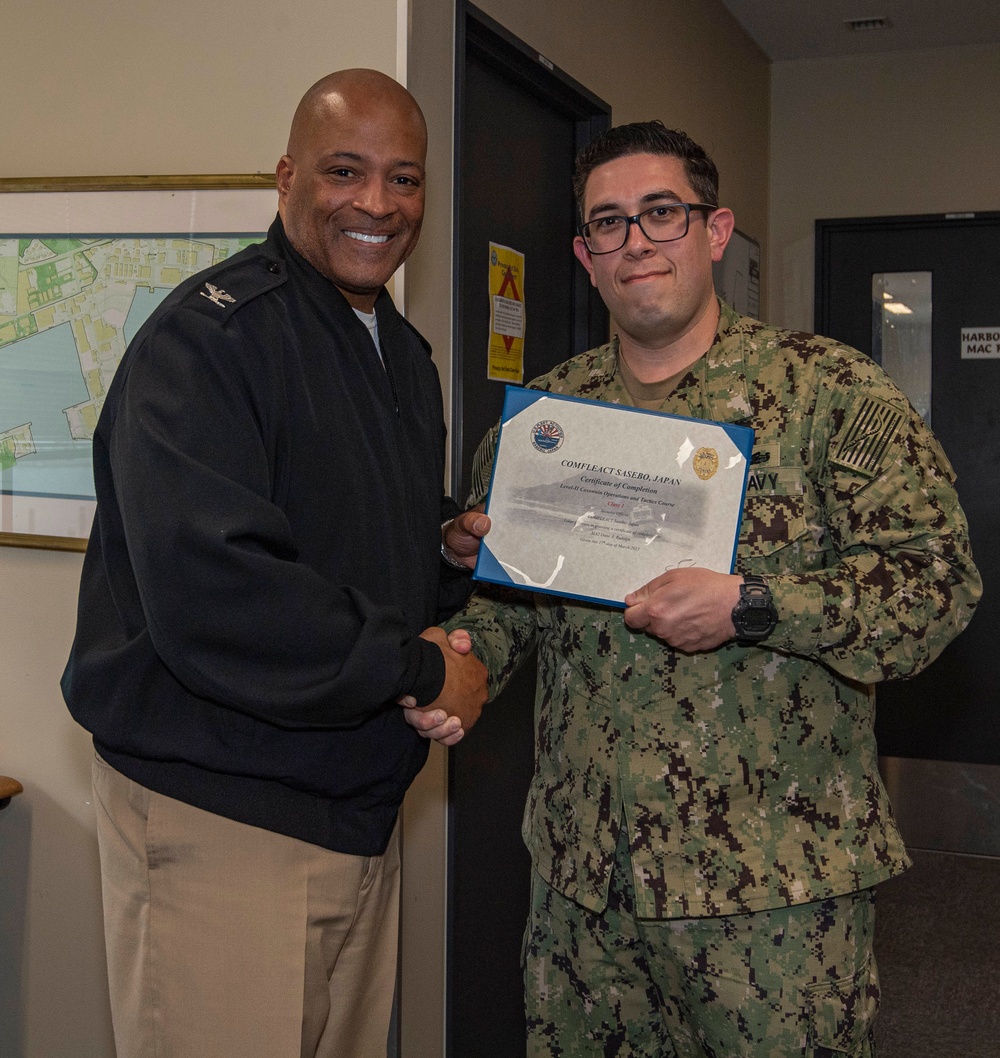 CFAS Security Conducts Boat TrainingLevel II Coxswain Operations and Tactics course graduation ceremony