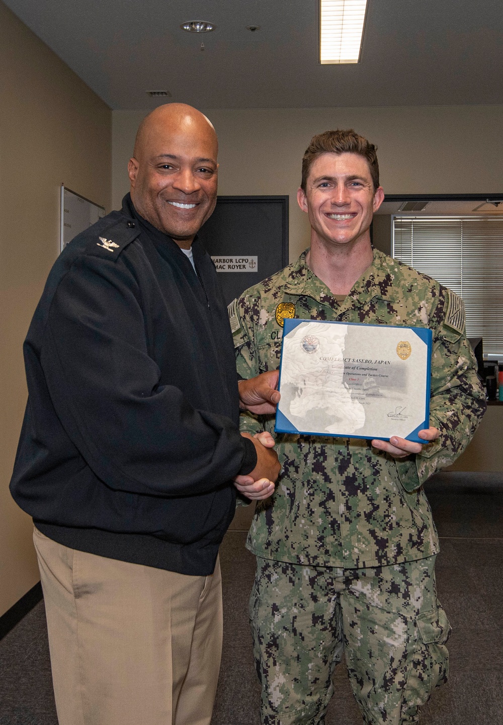 Level II Coxswain Operations and Tactics course graduation ceremony