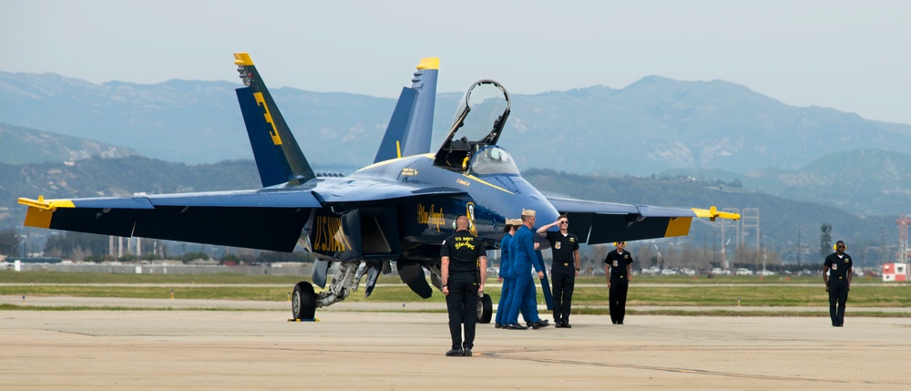 The Blue Angels at The Point Mugu Air Show, Ventura County.