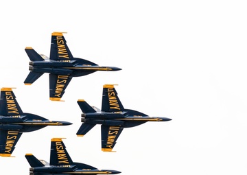 The Blue Angels at The Point Mugu Air Show, Ventura County.