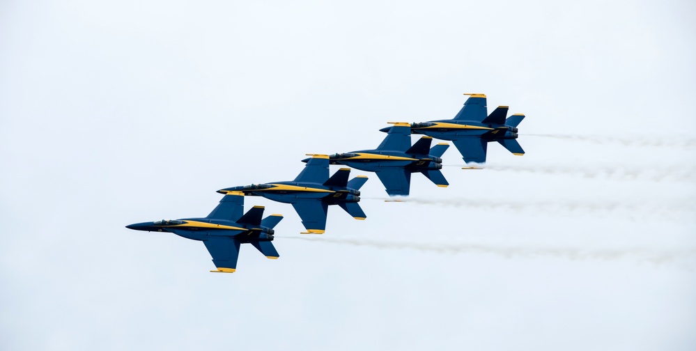 The Blue Angels at The Point Mugu Air Show, Ventura County.