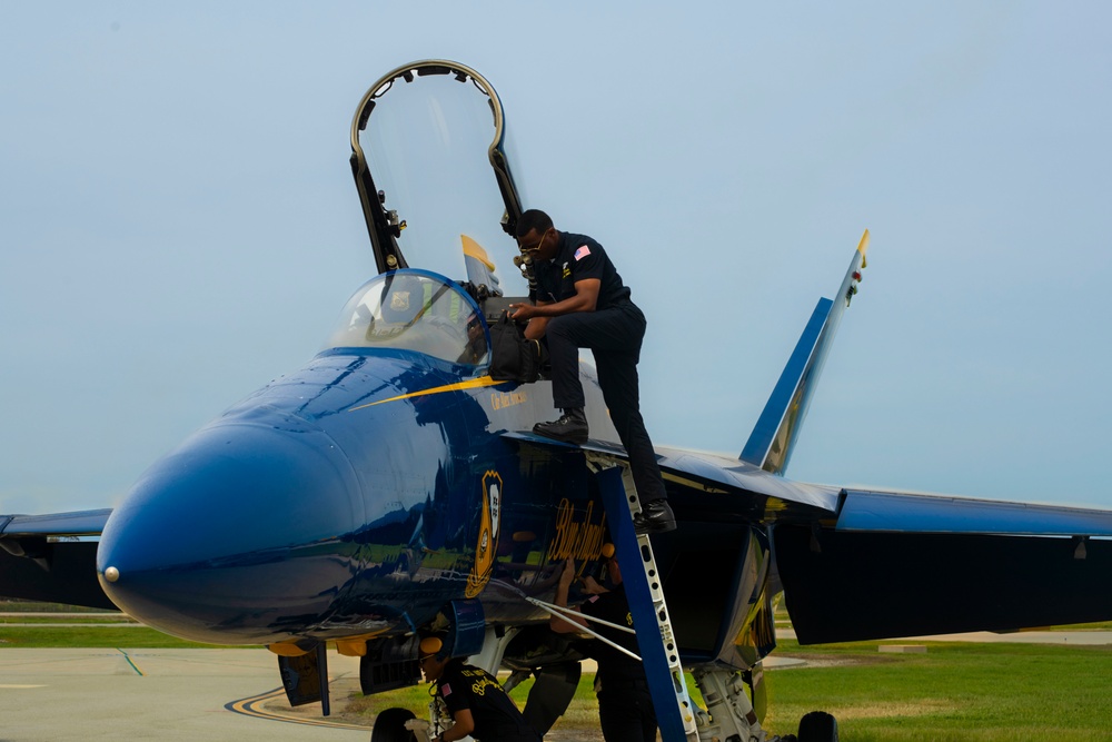 The Blue Angels at The Point Mugu Air Show, Ventura County.